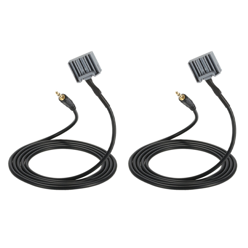 2Pcs 3.5Mm Audio Car Gps Aux Adapter Cable For Honda Civic 2006-2013 Input Connector 4714144897186
