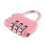 2X Luggage Box Resettable Combination Lock Padlock 3 Digit Number Pink 2