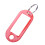 50 stuks plastic sleutelhangers met naamlabels en splitring. 2