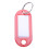 50 stuks plastic sleutelhangers met naamlabels en splitring. 4