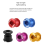 Lot de 5 vis de plateau 6,5 mm, rouges 4