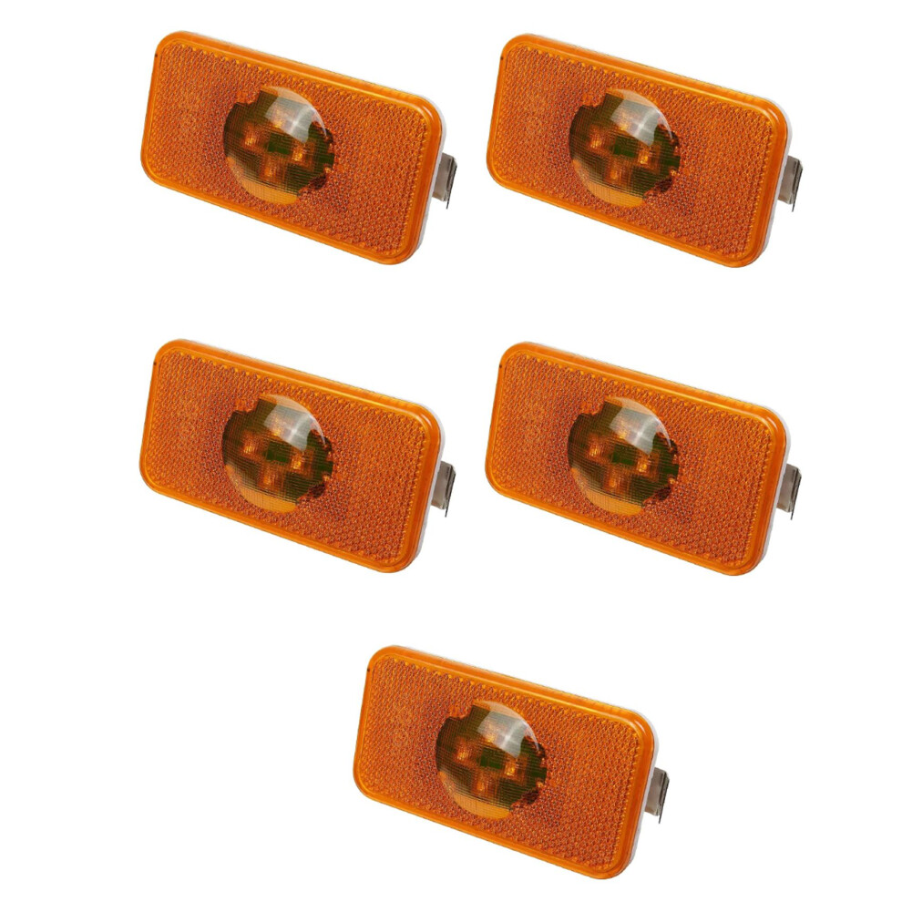 5X 24V Car Truck Led Side Marker Indicator Lamp 4 Led For Volvo Trucks Fm/Fh Light/Amber 4713734799015