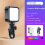 Lampe selfie LED RGB avec pince 2
