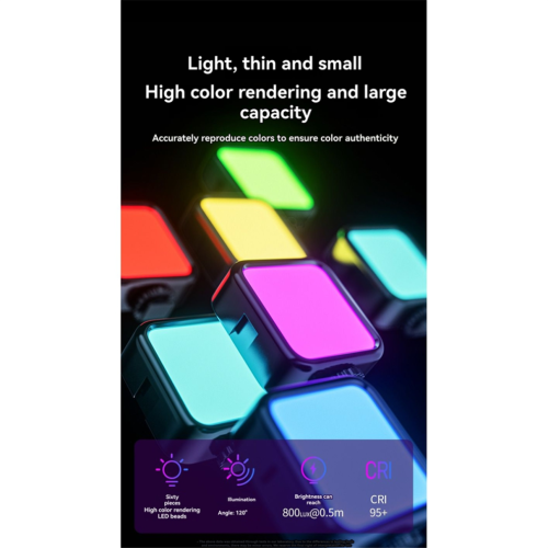 Lampe selfie LED RGB avec pince 2