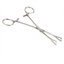 Triangelöppnande tång klämma piercing pincett rostfritt stål