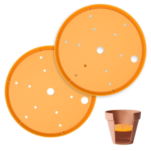 2 stuks plantenbak-inzetstukken voor grote potten, 25 cm rond, plastic