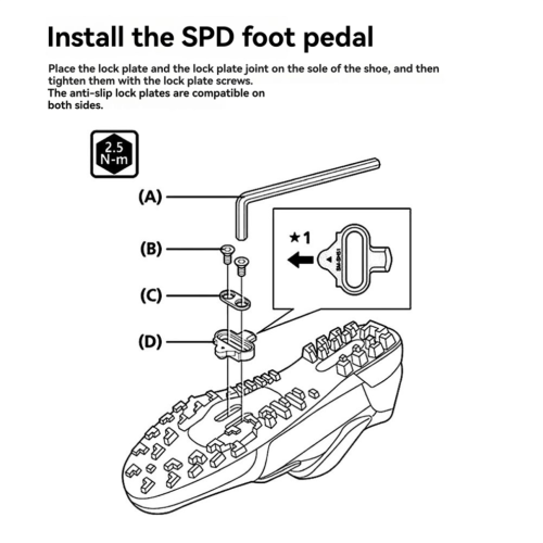 Tacchette per pedali SPD Multi-Release SH51 1