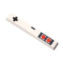Retro gamepad-toetsenkap 6,25U spatiebalk, handgemaakte toetsenkap van ABS voor MX, wit