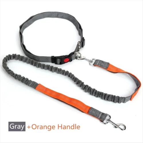 Infällbart hundkoppel med justerbart midjerep Handsfree Running C 1