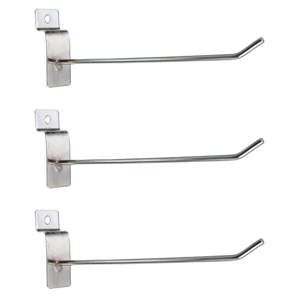 75 X Slatwall Single Hook Pin Shop Display Fitting Prong Hanger 150Mm 4713441405490