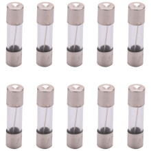 10 fusibili in vetro a ritardo di intervento, 250 V, 10 A, tubo, 5 mm x 20 mm