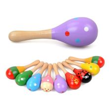 Lot de 10 marteaux de sable en bois avec panneau sonore (couleur aléatoire)