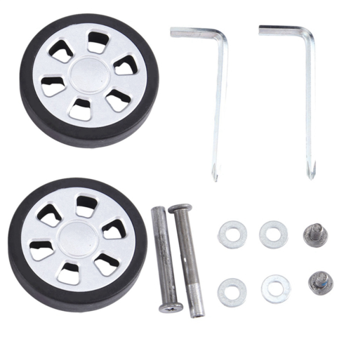 Σετ 2 ανταλλακτικών τροχών βαλίτσας 60X13mm, κιτ επισκευής 1