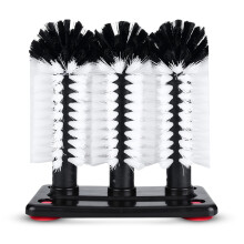 Glass Washing Up Brush with Suction Cup, 3Piece Sink Brush