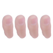 4X Soft Thumb Tip Finger Fake Magic Trick Vinyl Toy Funny Prank