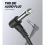 Gitarrpatchkabel för gitarreffektpedaler, svart 6-pack 30 cm 3