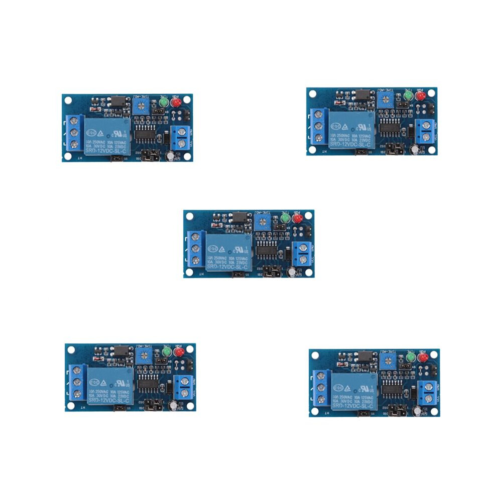 5X 12V Dc Delay Relay Delay Turn On / Delay Turn Off Switch Module With Timer 6134218567193