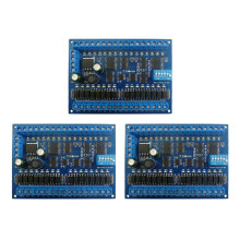 3X 12V 24V 16 Input 16 Output RS485 Remote Control PLC IO Expansion Board Modbus RTU Module, Only Board