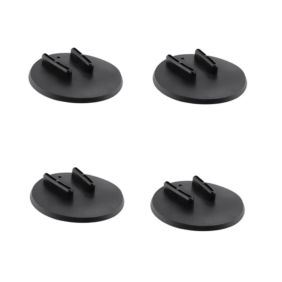 4X Motorcycle Kickstand Pad Kick Stand Coaster Puck For Touring Sportster Black 4714239073525