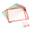 6 Pack Reusable Dry Erase Sleeves, Assorted Colors Sheet Protector 3