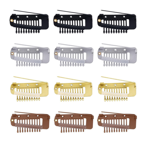 24 τεμάχια Chunni Clips για extensions μαλλιών με κλιπ Snap