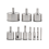 Diamond Drill Bits Set 10PC Diamond Hole Saw Set Glass Drill Bit 1
