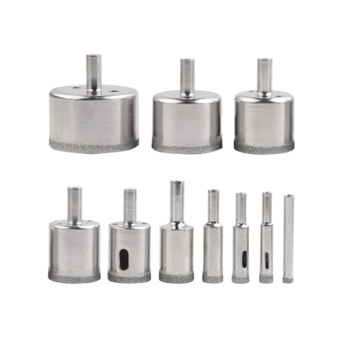 Diamond Drill Bits Set 10PC Diamond Hole Saw Set Glass Drill Bit