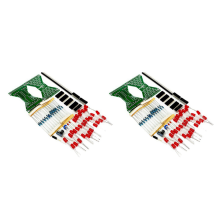 Kit fai da te con clessidra elettronica a 30 LED e circuito stampato a doppio strato.