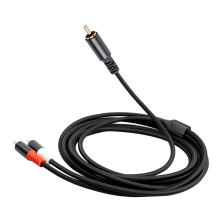 Adattatore a Y per subwoofer, cavo a Y da 1X a 2X, cavo audio RAC, 1 metro