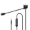 Microphone de jeu de remplacement avec prise jack 3,5 mm et perche détachable. 3