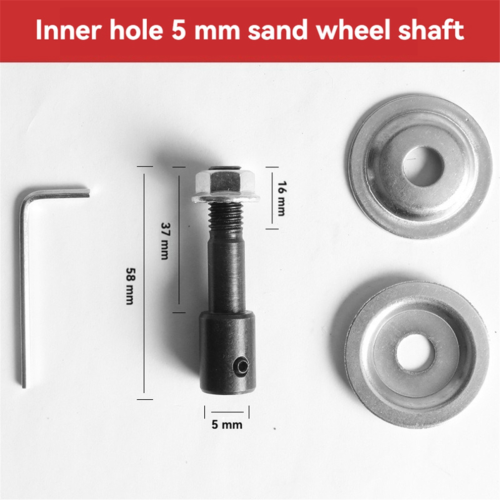 3 sets slijpschijfaansluitassen voor 775-motor 5 mm 2