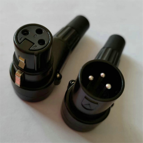 Connecteur XLR coudé à 3 broches mâle/femelle 1