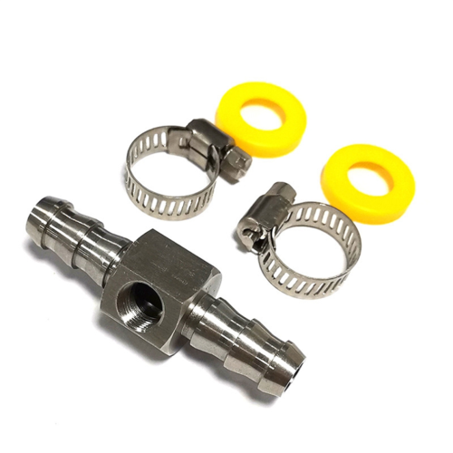 Voor brandstofdrukmeter sensor T-fitting adapter connector 1