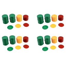 Röda Gula Gröna Runda Pokermarker Turspelsrekvisita 69 Styck