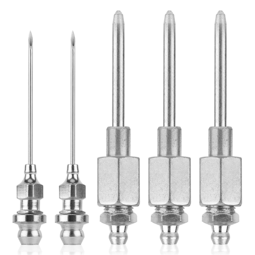 5Pcs Grease- Needle Nozzle Kit,Grease- Tip Adapter Fitting Tool