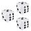 Lot de 3 dés gonflables géants de 30 cm 1
