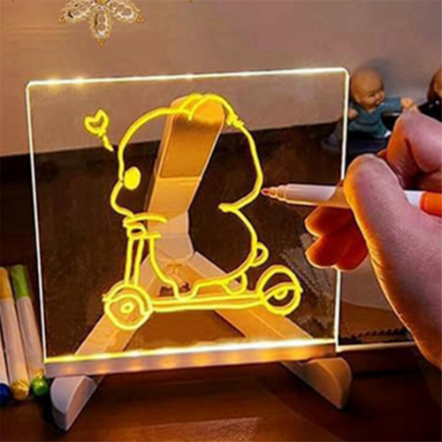 LED Notepad with Colors, Illuminated Acrylic Notepad with Colors, 1
