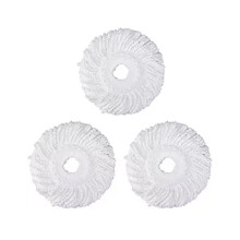 Für 360 Magic Mop – Mikrofaser-Mopp – Runde Form (Weiß – 3er-Pack)