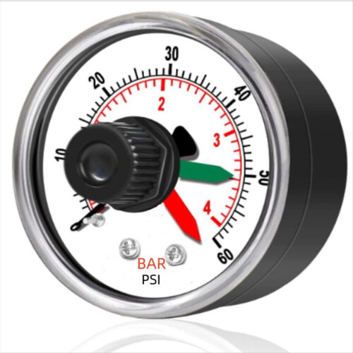 ECX2712B1 Μανόμετρο φίλτρου πισίνας 0,6MPA 6bar Gauge 1/4 ίντσας NPT 1
