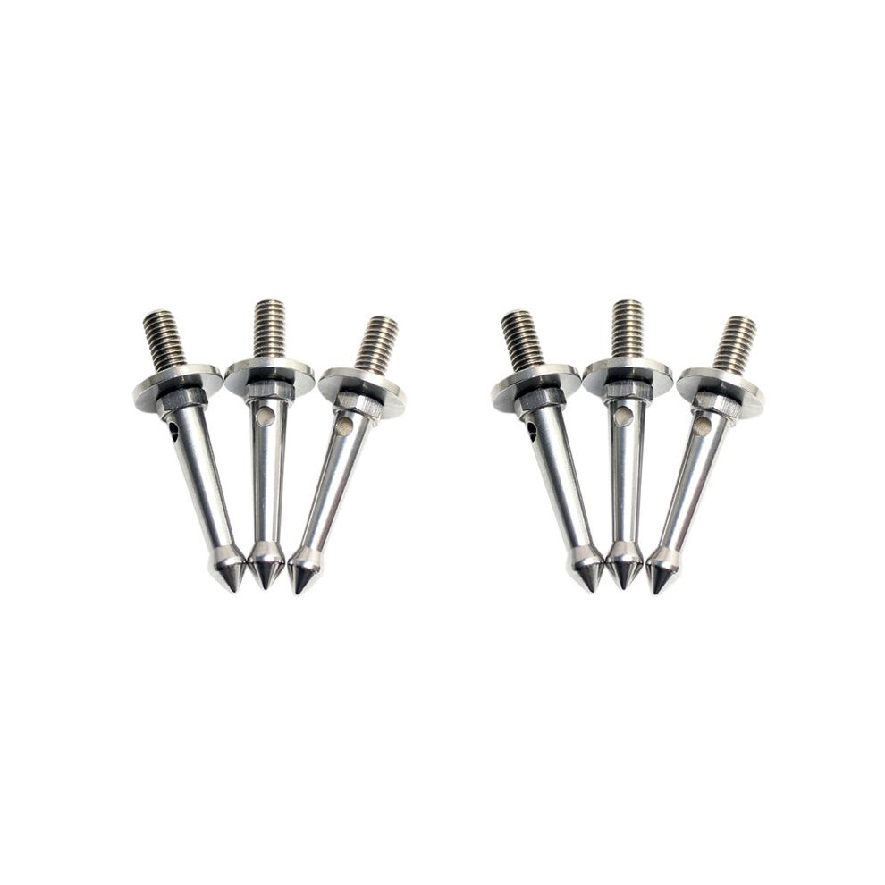6Pcs Stainless 3/8 Inch Tripod Foot Spikes For Softer Looser Terrain Spikes For Gitzo/Manfrotto/Siri/Benro, Etc.tripod 4711304911218