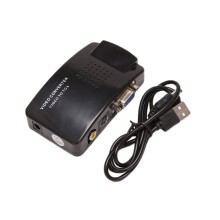 Adattatore da AV a VGA, convertitore VGA, convertitore composito per PC, switch box