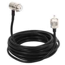 Cavo per antenna auto da 4,88 m (16 piedi) con connettori RG58 PL259 UHF e SO239.