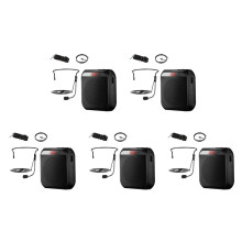 5X Portable Voice Amplifier Microphone Headset, Rechargeable Voice Amplifier for Teachers,Training,Tour Guide-B