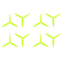 4 Paar 7040 7x4x3 3-Blatt-PC-Propeller CW+CCW Fluoreszierendes Gelb