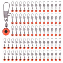 300X Fast Bead Swivel Swivel Safety Carabiner Float Adapter New