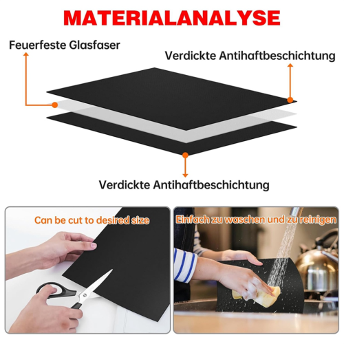 Grillmatte, Antihaft-Grillmatte, wiederverwendbares Backpapier 1
