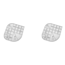 2x Naailiniaal voor patchwork, naaisjabloon, doe-het-zelf naaibenodigdheden