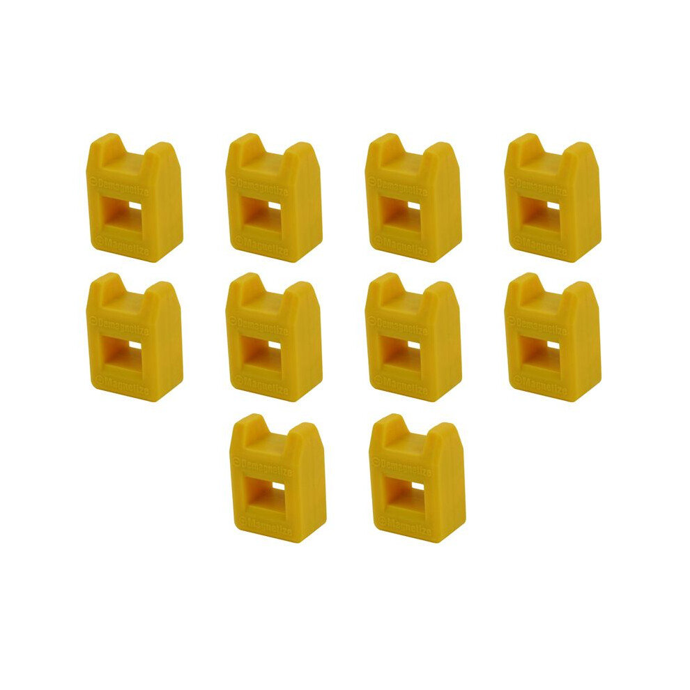 10X Screwdriver Magnetizer Degaussing Demagnetizer Magnetic Practical Pick Up Tool Color:yellow 6031368569155