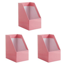 3X Paper Magazine Rack Bookend Large Book Stand File Holder Foldable Documents Organizer Office Storage Rack