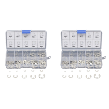 Set van 120 E-clip ringen van 304 roestvrij staal voor bevestigingsmiddelen M1.5-M10